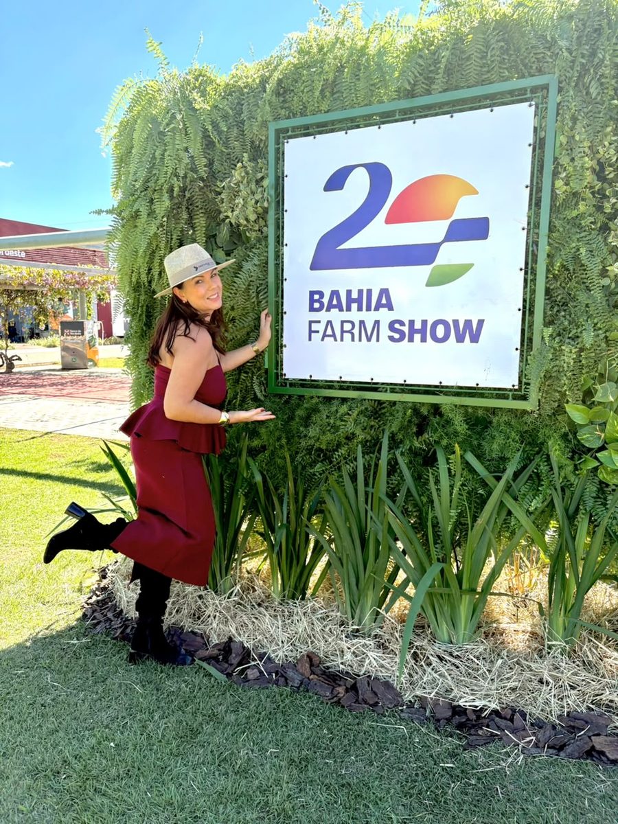 Karine nos eventos Bahia Farm Show e Podcast Elas Podem